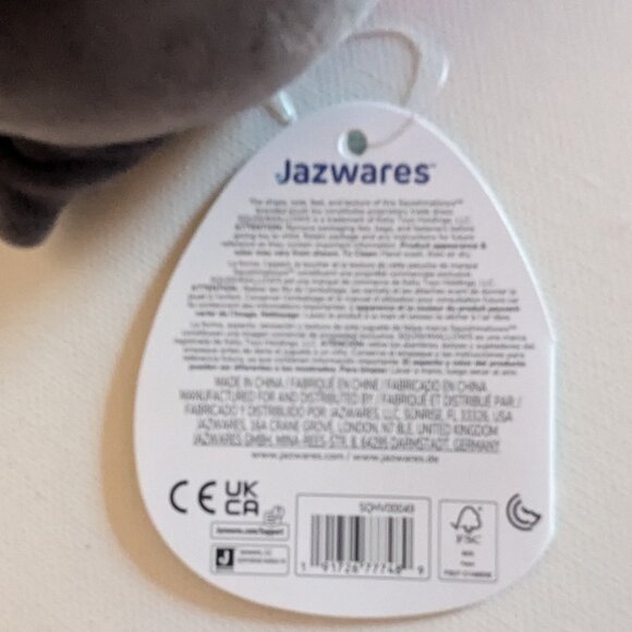 NWT 5" Rocky Raccoon Squishmallows Argyle Sweater Autumn Fall Halloween Plush - Picture 7 of 7